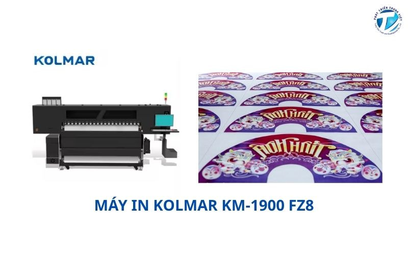 Mua máy in chuyển nhiệt Kolmar - in quạt số lượng lớn tại Phát Triển Trung Việt